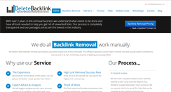 Desktop Screenshot of deletebacklink.com