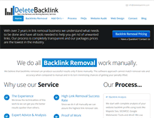 Tablet Screenshot of deletebacklink.com